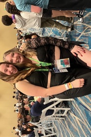 Group of people celebrating on stage