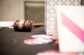 Group of people celebrating on stage