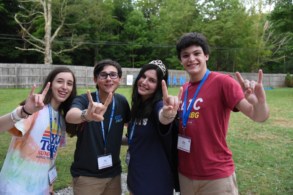 Group of people celebrating on stage