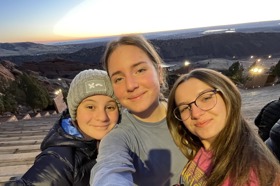 Group of people celebrating on stage