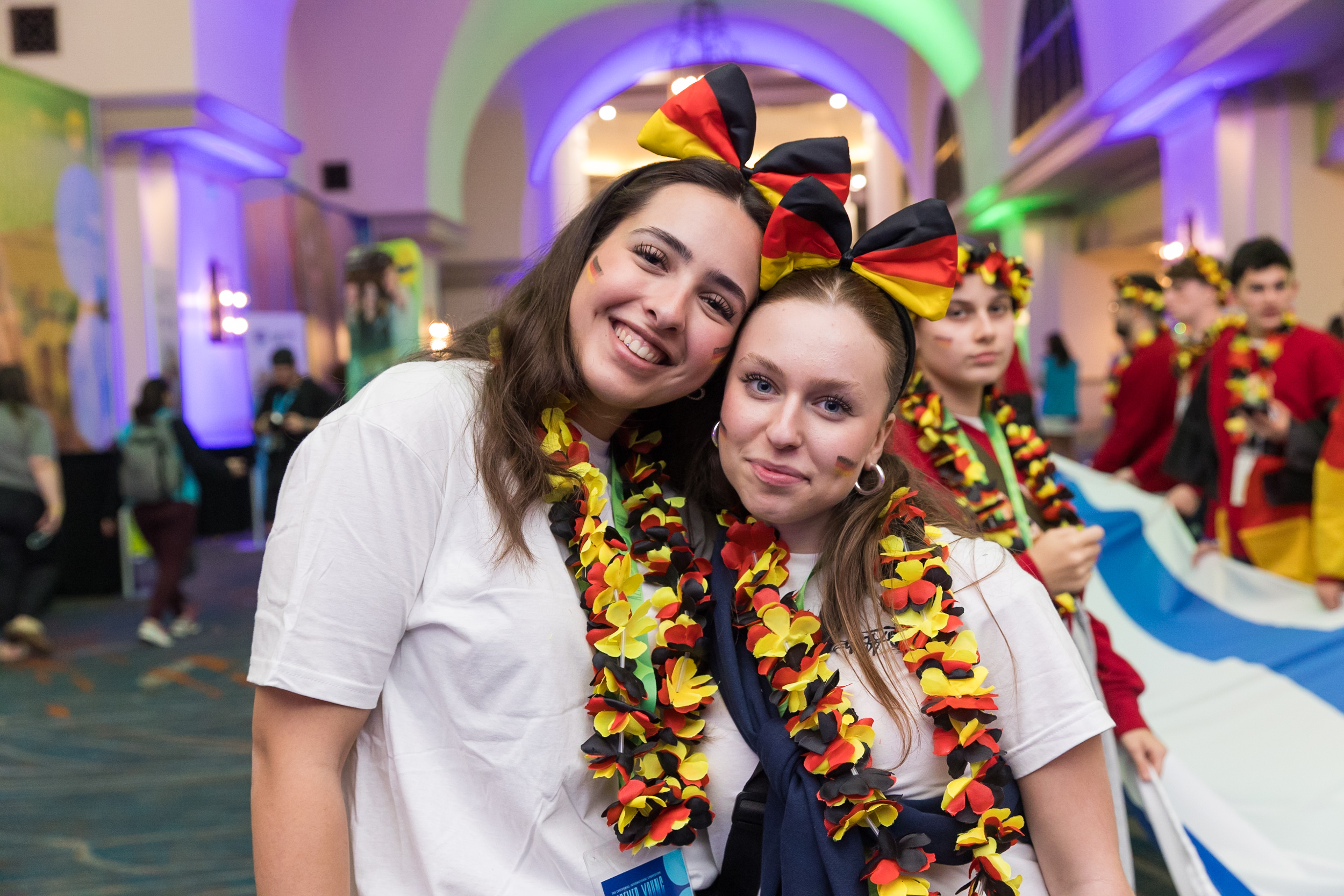 Group of people celebrating on stage