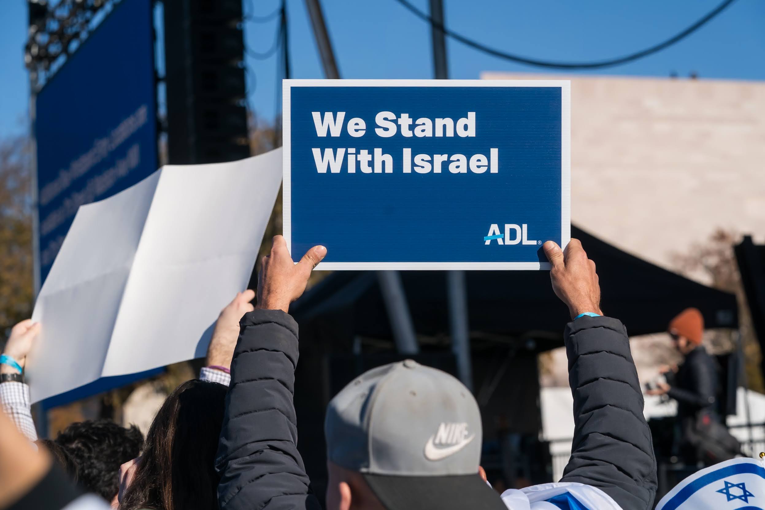 Group of people celebrating on stage