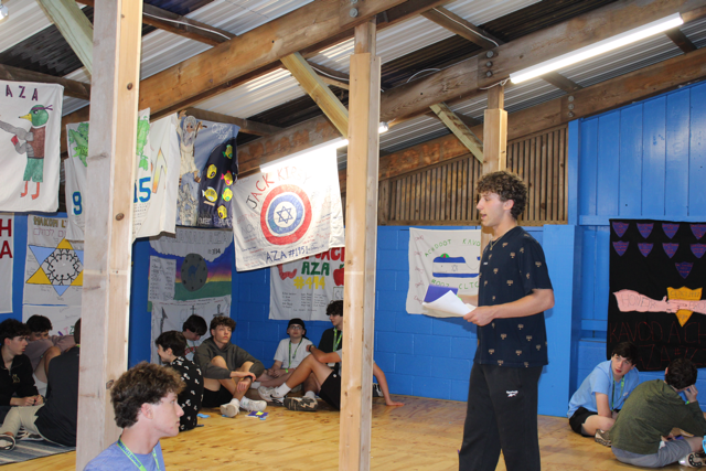 Group of people celebrating on stage